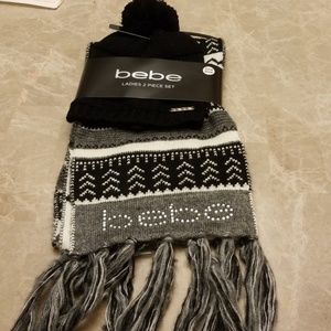 Bebe Hat and Scarf Set